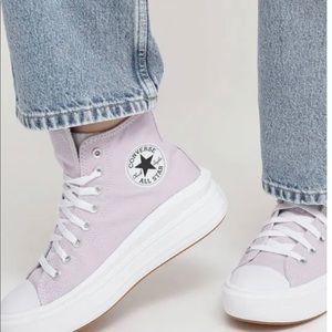 chuck taylor all star move platform converse purple lavender women’s size 9